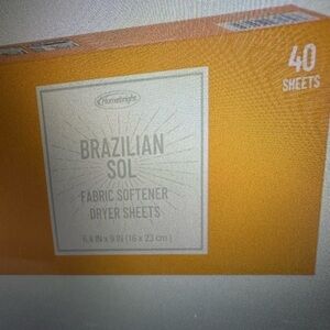 Brazilian Sol Fabric Softener Dryer Sheets - Orange